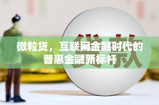 普格微粒贷，互联网金融时代的普惠金融新标杆