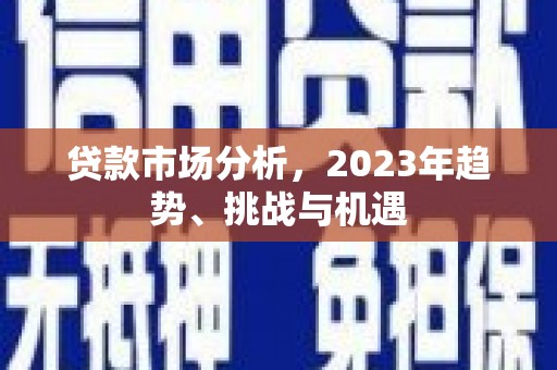 普格贷款市场分析，2023年趋势、挑战与机遇