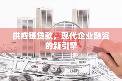 普格供应链贷款，现代企业融资的新引擎