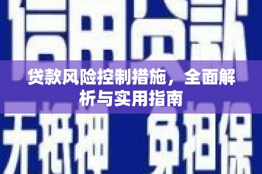 普格贷款风险控制措施，全面解析与实用指南