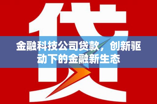 普格金融科技公司贷款，创新驱动下的金融新生态
