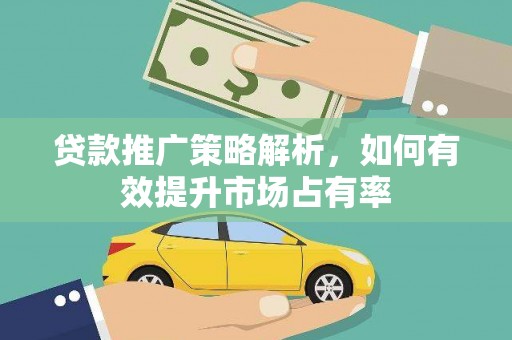 普格贷款推广策略解析，如何有效提升市场占有率
