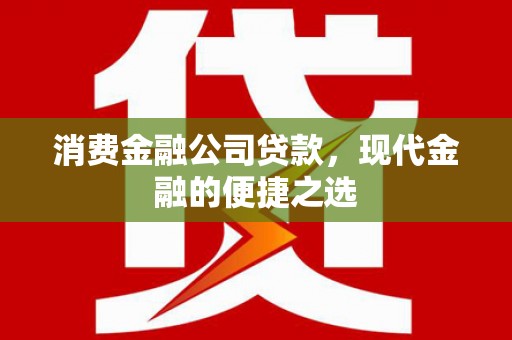 普格消费金融公司贷款，现代金融的便捷之选