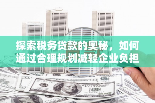 普格探索税务贷款的奥秘，如何通过合理规划减轻企业负担