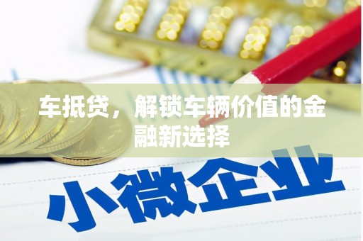 普格车抵贷，解锁车辆价值的金融新选择