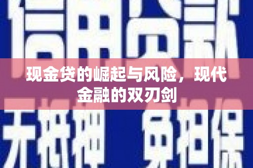 普格现金贷的崛起与风险，现代金融的双刃剑