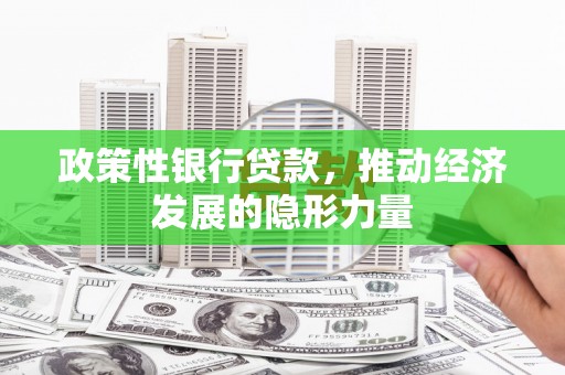 普格政策性银行贷款，推动经济发展的隐形力量