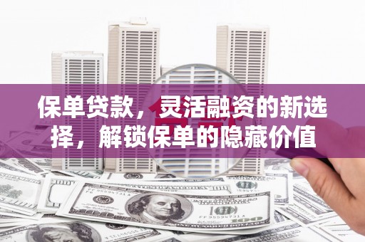 普格保单贷款，灵活融资的新选择，解锁保单的隐藏价值