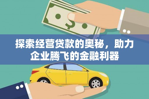 普格探索经营贷款的奥秘，助力企业腾飞的金融利器