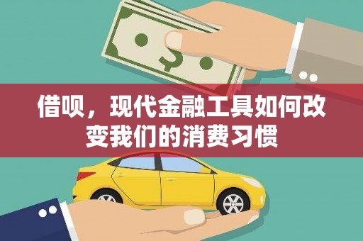 普格借呗，现代金融工具如何改变我们的消费习惯