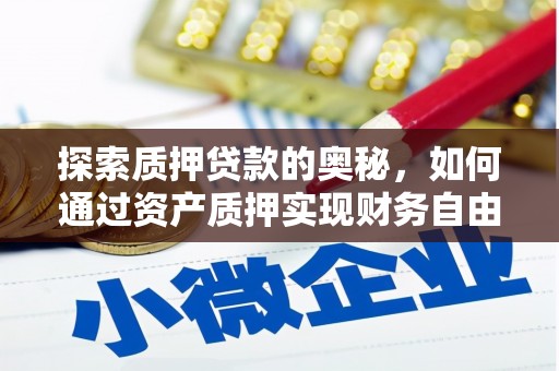 普格探索质押贷款的奥秘，如何通过资产质押实现财务自由