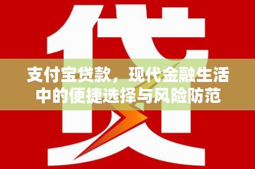 普格支付宝贷款，现代金融生活中的便捷选择与风险防范