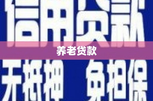 普格养老贷款