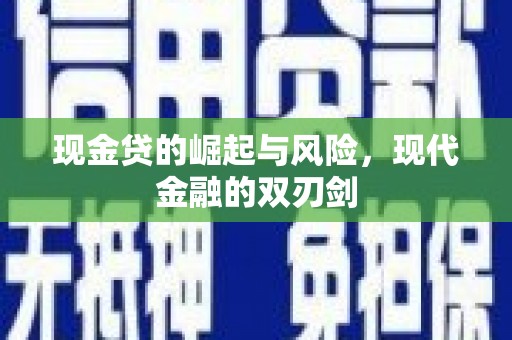 普格现金贷的崛起与风险，现代金融的双刃剑