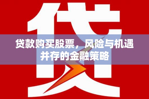 普格贷款购买股票，风险与机遇并存的金融策略