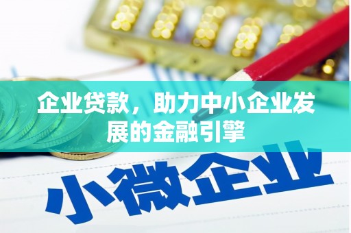 普格企业贷款，助力中小企业发展的金融引擎
