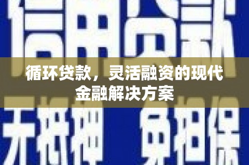 普格循环贷款，灵活融资的现代金融解决方案