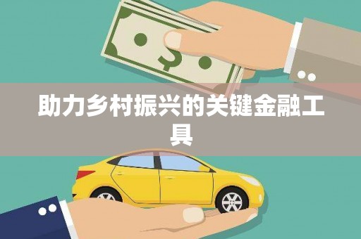 普格助力乡村振兴的关键金融工具