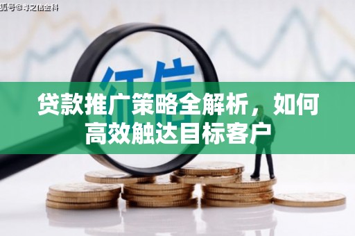 普格贷款推广策略全解析，如何高效触达目标客户