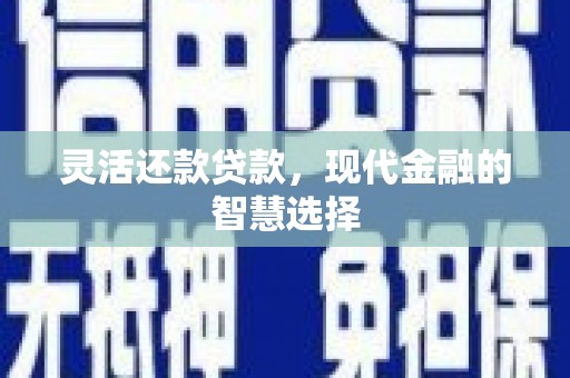 普格灵活还款贷款，现代金融的智慧选择