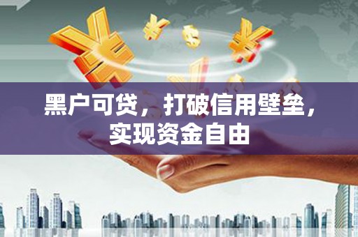 普格黑户可贷，打破信用壁垒，实现资金自由