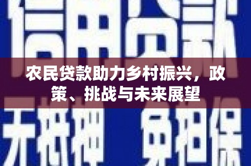 普格农民贷款助力乡村振兴，政策、挑战与未来展望