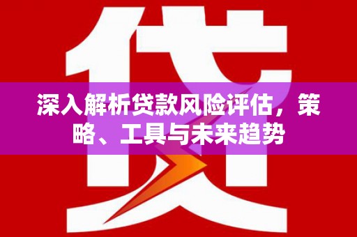 普格深入解析贷款风险评估，策略、工具与未来趋势