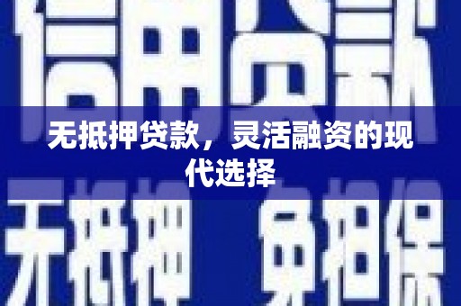 普格无抵押贷款，灵活融资的现代选择