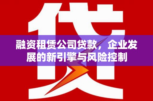普格融资租赁公司贷款，企业发展的新引擎与风险控制