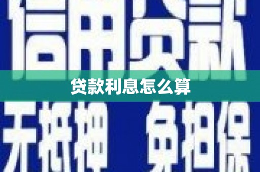 普格贷款利息怎么算