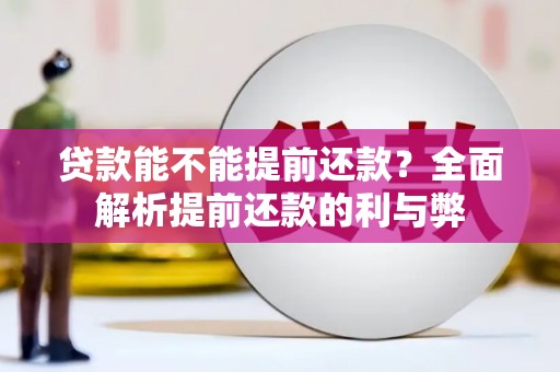 普格贷款能不能提前还款？全面解析提前还款的利与弊